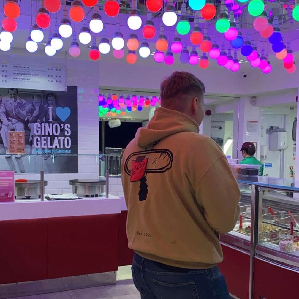 Rear View Hoodie - Brown - ShopSketchy